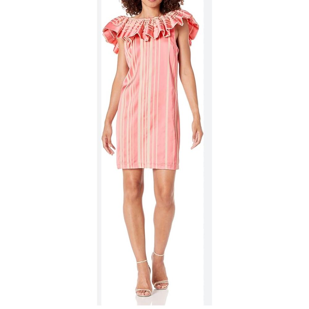 Trina Turk Women's Ruffle Neck Happy Dress, size 6